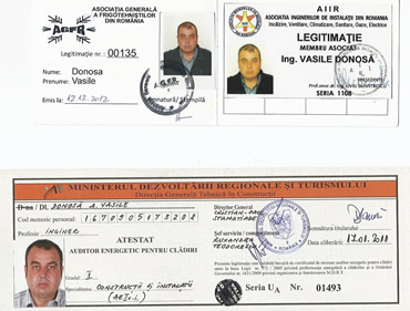 Legitimatii frigotegnie
