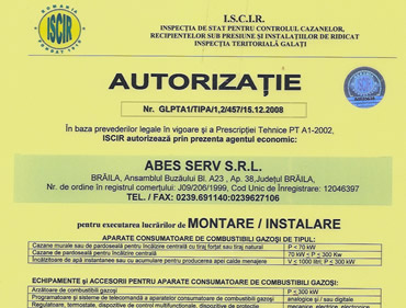 Autorizatie ISCIR